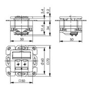 Telegärtner AMJ45 8/8 Up/50 Cat.6A blanc alpin 100000007-2