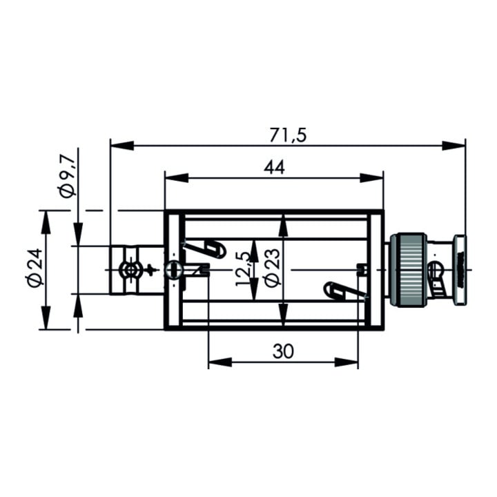 Telegärtner Boîtier adaptateur BNC-BNC (M-F) 50 Ohms