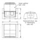 Telegärtner Boîtier encastré IP44, 75×86×58, gris pour 2x module AMJ 100021370