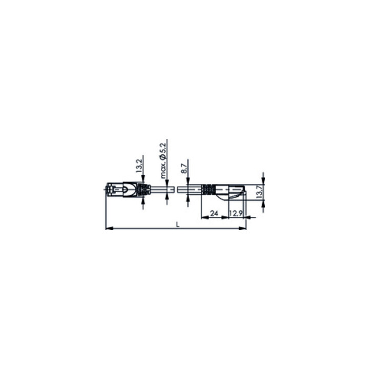 Telegärtner Câble de brassage S/FTP Cat.6A 5m LSZH rouge Cross