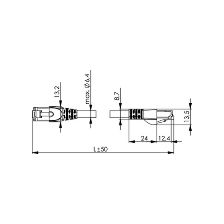 Telegärtner Câble de raccordement Cat7 10 m S/FTP PVC vert