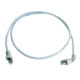 Telegärtner Câble de raccordement S/FTP 6A gris 0,5 m 1x90°