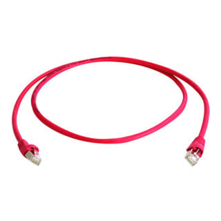 Telegärtner Câble de raccordement S/FTP 6A rouge 2,0 m