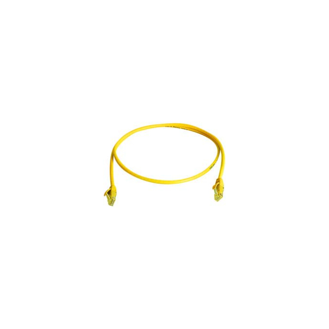 Telegärtner Câble de raccordement U/UTP Cat.6 2,0 m jaune, MP8 250, LSZH, 1:1 100008321