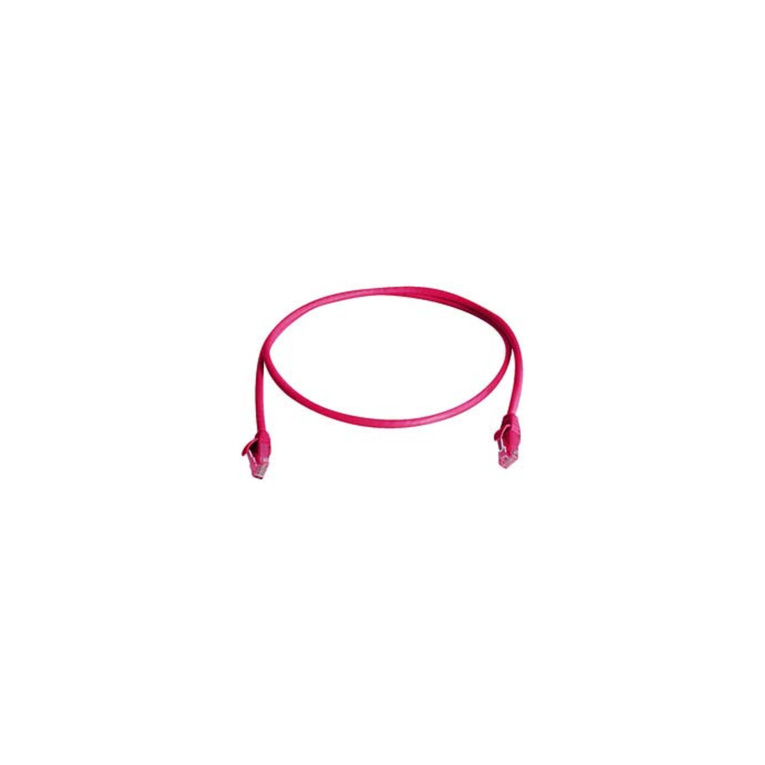 Telegärtner Câble de raccordement U/UTP Cat.6 2,0m rouge, MP8 250, LSZH, 1:1 100008319