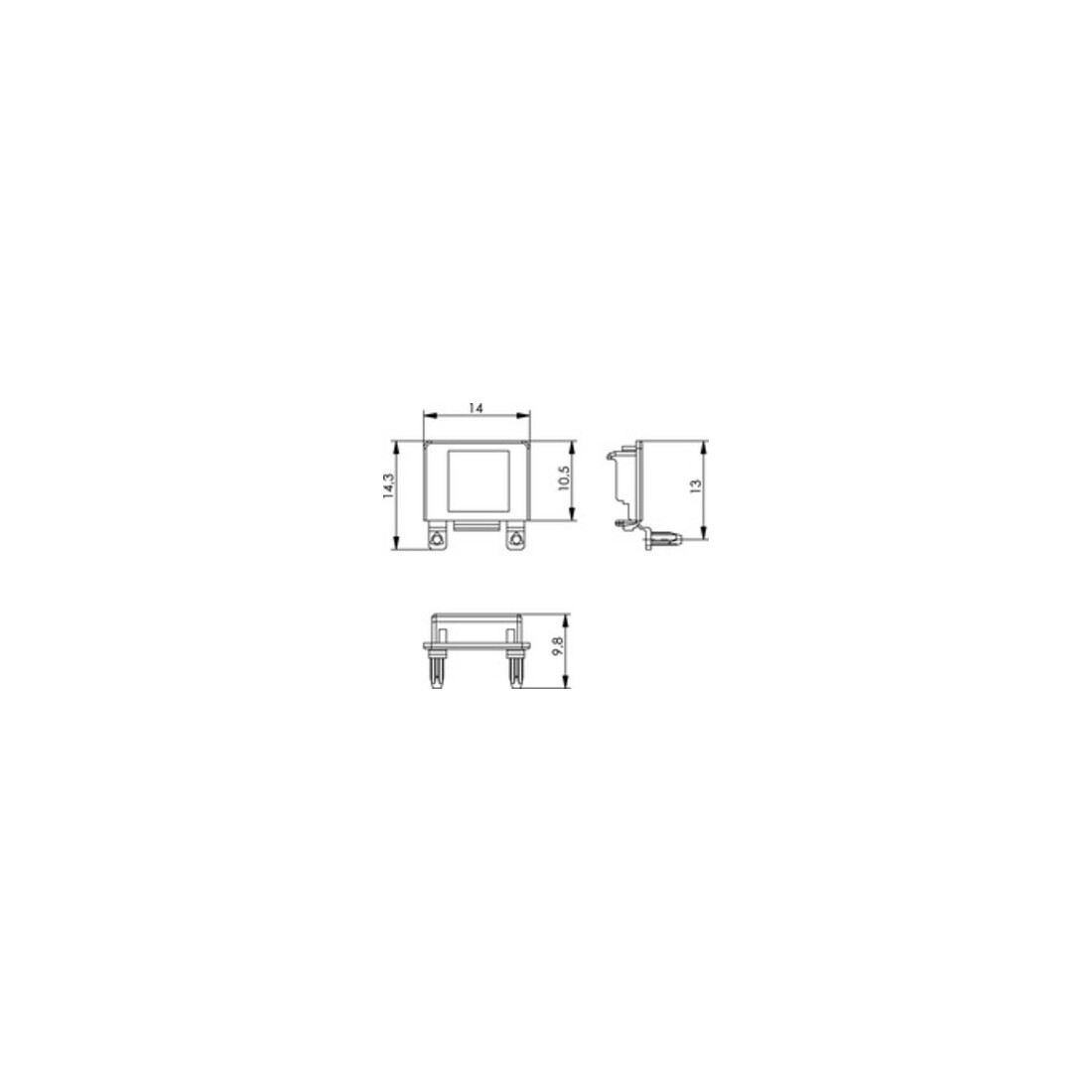 Telegärtner Cache-poussière noir pour module AMJ/STX 100027359