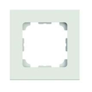 Telegärtner Cadre 81x81mm 1 poste, blanc alpin 100000507