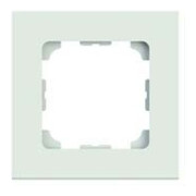 Telegärtner Cadre 81x81mm 1 poste, blanc alpin 100000507-1