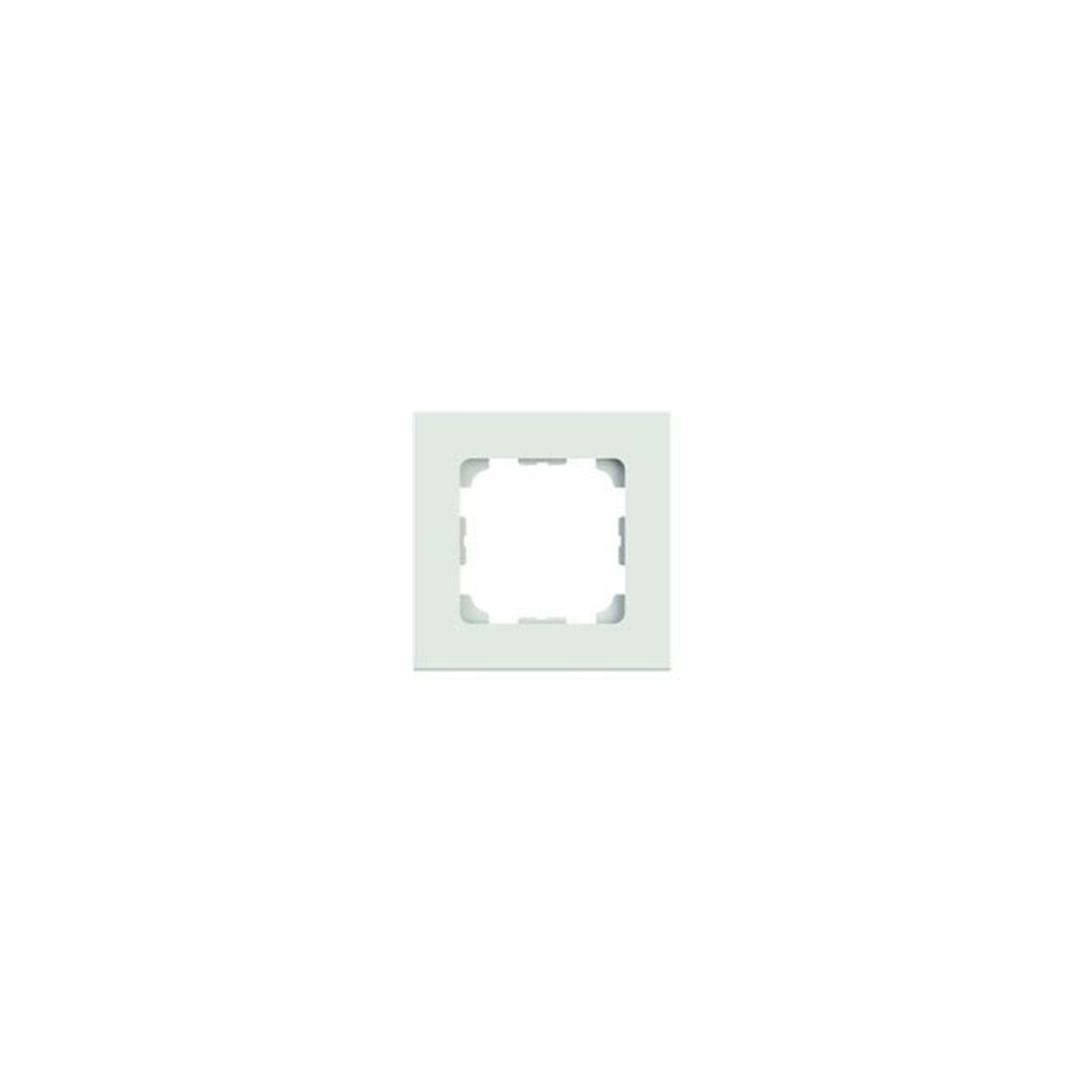 Telegärtner Cadre 81x81mm 1 poste, blanc alpin 100000507