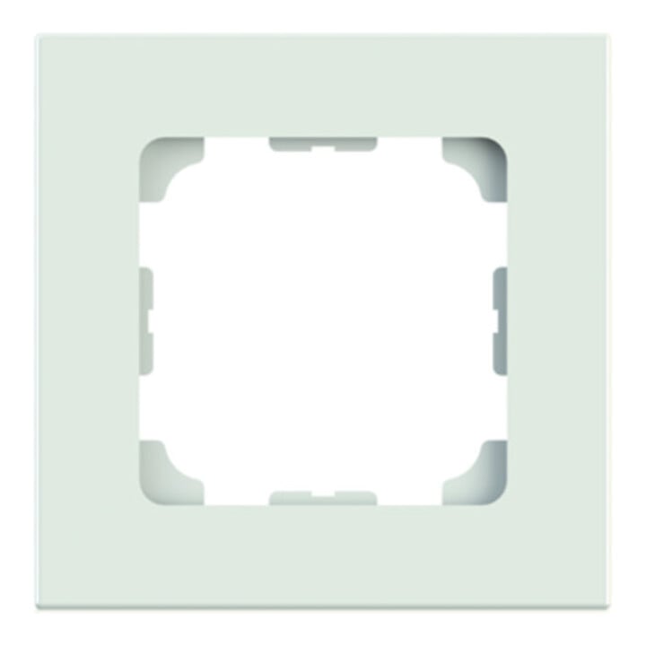 Telegärtner Cadre 81x81mm 1 poste, blanc alpin 100000507