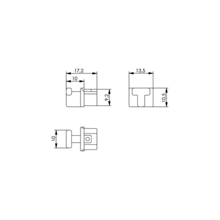 Telegärtner Capuchon antipoussière pour RJ45-Bu, blanc alpin 100021266
