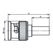 Telegärtner Connecteur BNC câble cr/cr RG58 100027453-5