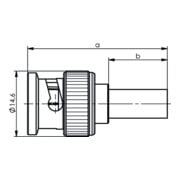 Telegärtner Connecteur câble BNC à sertir G2 (RG-59 B/U) 100027490-5