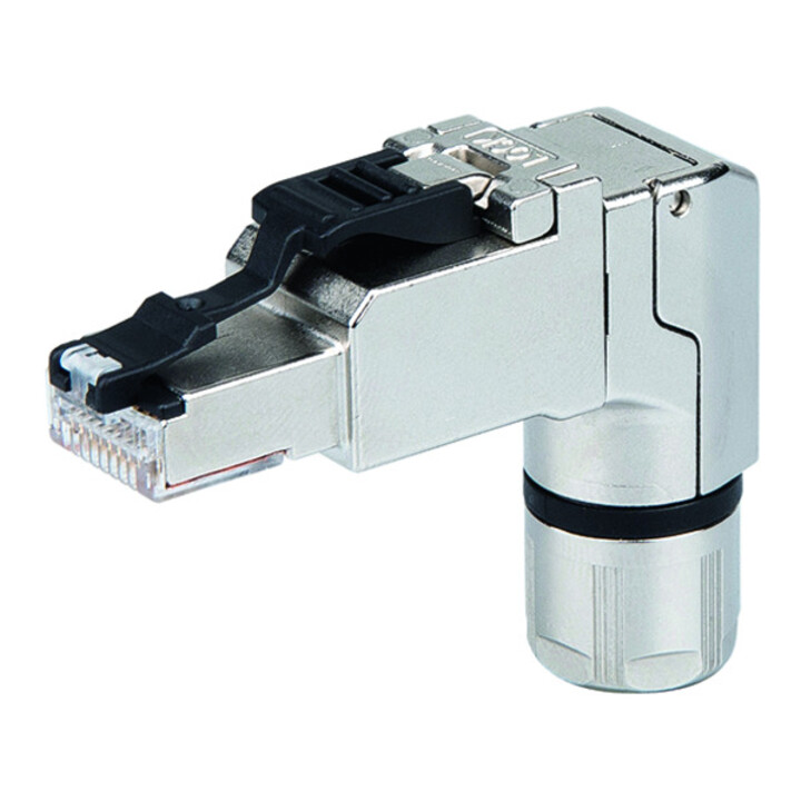 Telegärtner Connecteur Cat.6A coudé MFP8 T568A AWG22-27 100023061