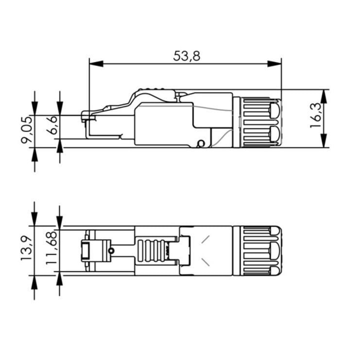 Telegärtner Connecteur MFP8 IE AWG22-24+27 Profi 100023086