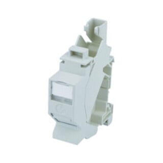 Telegärtner Connecteur rail porte-modules TS45 Cat6A T568B 100023004