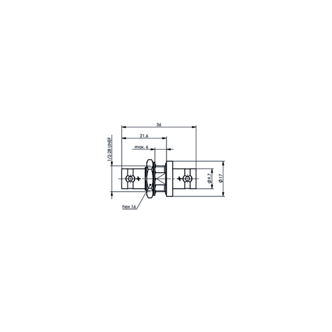 Telegärtner Coupleur BNC (F-F) HDTV 75 Ohm 100023603