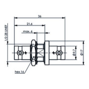 Telegärtner Coupleur BNC (F-F) HDTV 75 Ohm 100023603-4