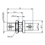 Telegärtner Coupleur BNC (F-F) HDTV 75 Ohm 100023603-5