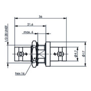 Telegärtner Coupleur BNC (F-F) HDTV 75 Ohm 100023604-4