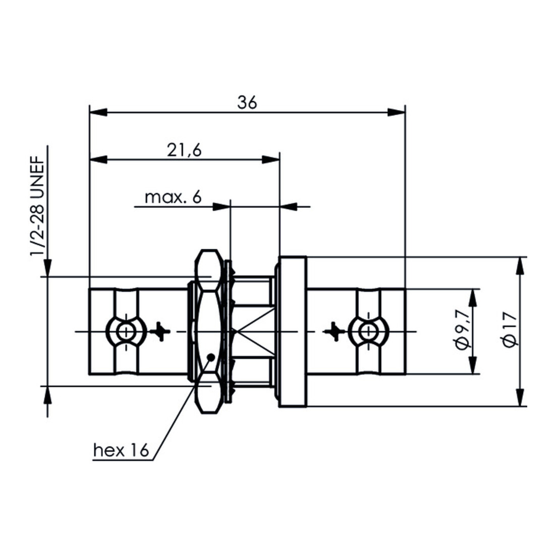 Telegärtner Coupleur BNC (F-F) HDTV 75 Ohm 100023604