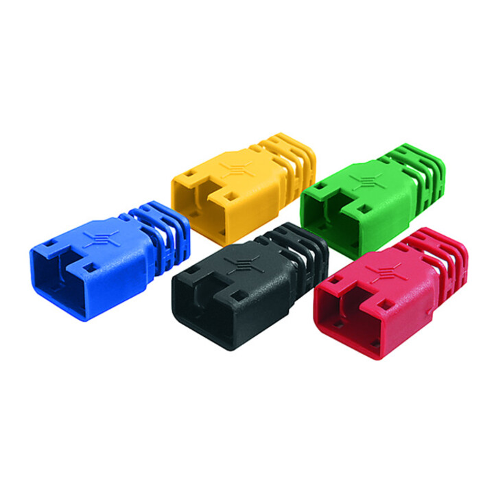 Telegärtner Manchon de protection coudé pour prise RJ45, noir 100001166