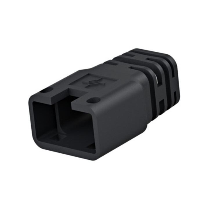 Telegärtner Manchon de protection coudé pour prise RJ45, noir 100001166