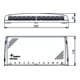 Telegärtner Mini-distributeur Cat6A MPD12-HS RAL7035 100006998