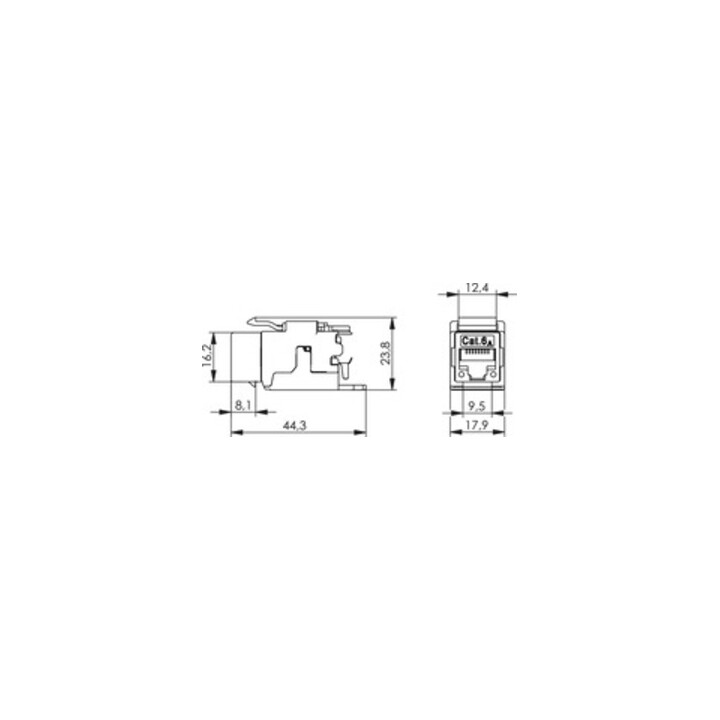 Telegärtner Module AMJ Cat.6A (Comp. ISO) T568A 100023225