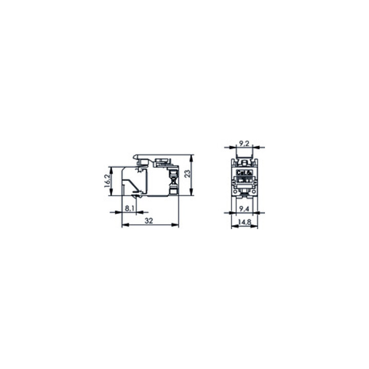 Telegärtner Module AMJ-SL Cat.6A, T568A 100023207