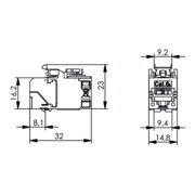 Telegärtner Module AMJ-SL Cat.6A, T568B 100023210-4