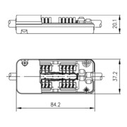 Telegärtner Module de connexion VM8-8Cat.7A(1000MHz) 100023273-4