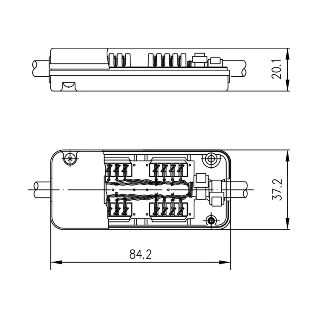 Telegärtner Module de connexion VM8-8Cat.7A(1000MHz) 100023273