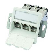 Telegärtner Module de montage AMJ-S triple T568A encastré/50flexCat6A 100022966-1