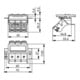 Telegärtner Module de montage AMJ-S triple T568A encastré/50flexCat6A 100022966