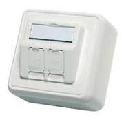 Telegärtner Module d'encastrement en saillie 80x80 2 fois vide aws 100021382-1
