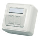 Telegärtner Module d'encastrement en saillie 80x80 2 fois vide aws 100021382