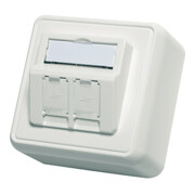 Telegärtner Module d'encastrement en saillie 80x80 2 fois vide aws 100021382-2