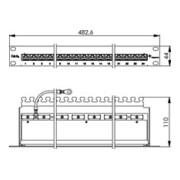 Telegärtner PatchPanel MPP24-HS Cat.6A RAL 7035 100007016-4