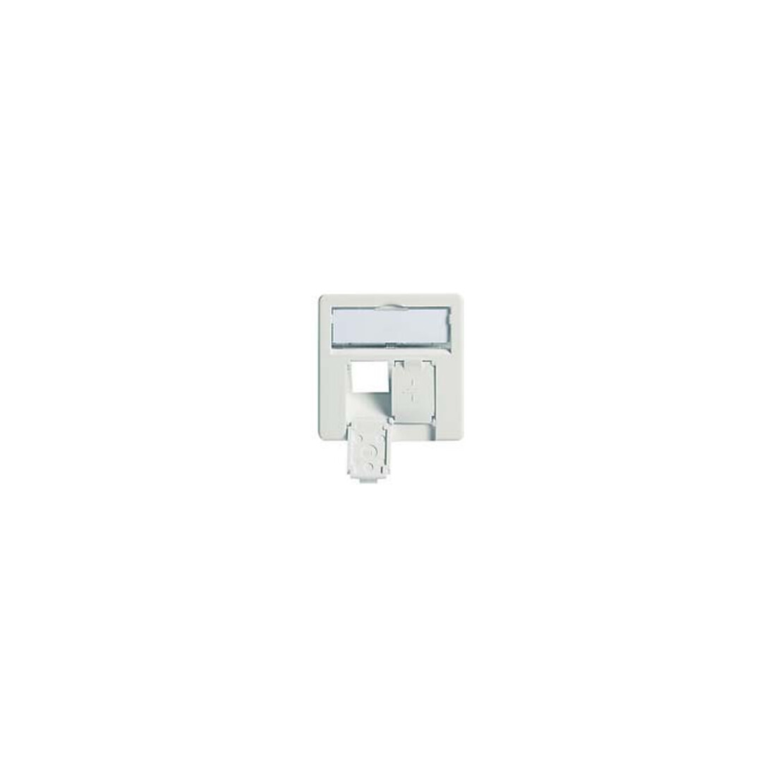 Telegärtner Plaque centrale complète 50x50 avec support pour AMJ45 8/8UP/0 100020622