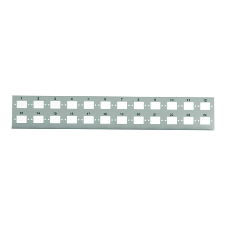 Telegärtner Plaque de distribution pour 24 raccords ST 100021482