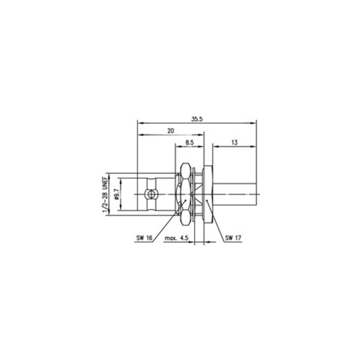 Telegärtner Prise encastrable BNC 75 Ohm RG 59B/U(G2) 100023562