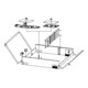 Telegärtner Répartiteur mural fibre optique H × I × P 440x440x95mm 100022176