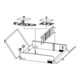 Telegärtner Répartiteur mural fibre optique H × I × P 440x440x95mm 100022176