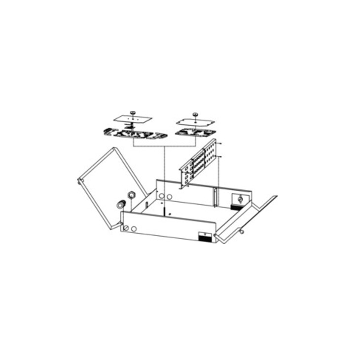 Telegärtner Répartiteur mural fibre optique H × I × P 440x440x95mm 100022176