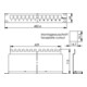 Telegärtner Support de module 1U avec 24 modules AMJ 100007029