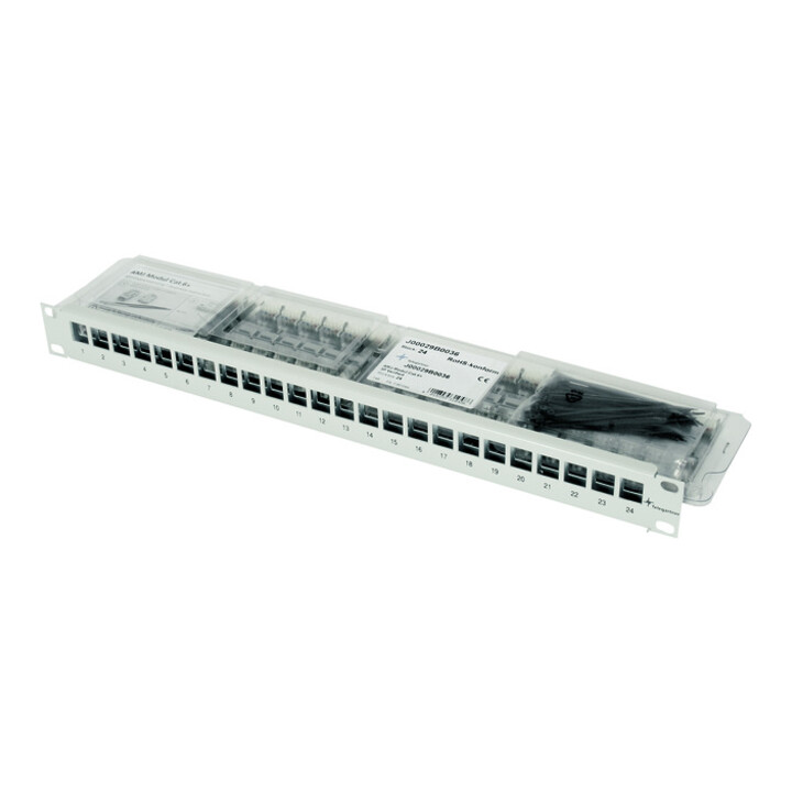 Telegärtner Support de module 1U avec 24 modules AMJ 100007029