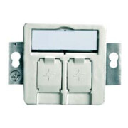 Telegärtner Support de module 2 fois encastré/50 aws vide pour BR 100021416-1
