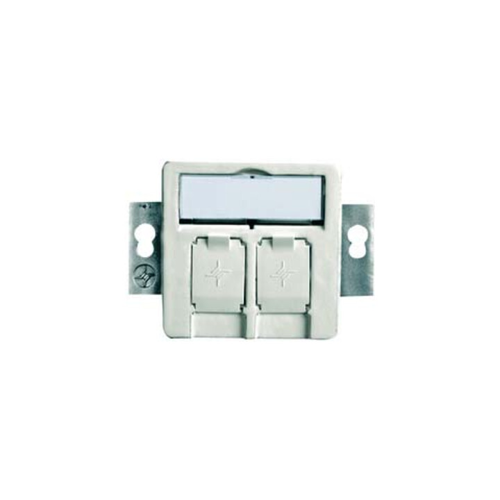 Telegärtner Support de module 2 fois encastré/50 aws vide pour BR 100021416