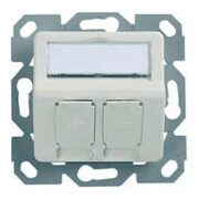 Telegärtner Support de module 2x encastré/50 aws en saillie 100021417-1